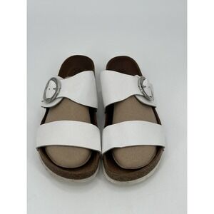 Biostep White‎ Double Strap Comfort Sandals Made In Spain Women's Size 8.5